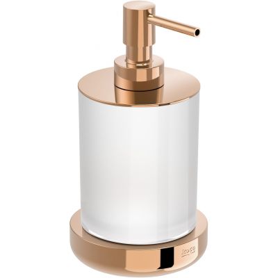 Roca Tempo dozownik do mydła 280 ml stojący szkło/rose gold A817026RG0