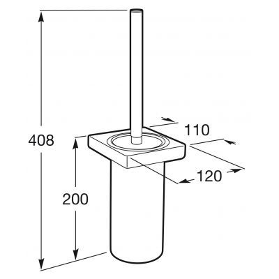 Roca Tempo szczotka toaletowa Rose Gold A817036RG0