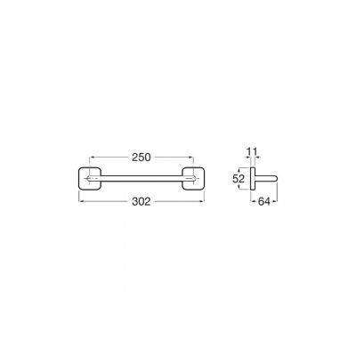 Roca Victoria wieszak na ręcznik chrom A817882C00