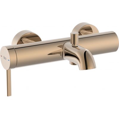 Roca Ona bateria wannowo-prysznicowa ścienna Rose Gold A5A029ERG0