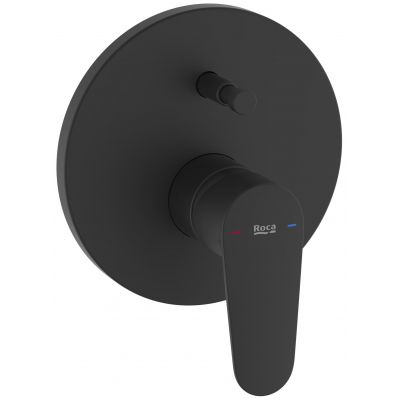 Roca Victoria Plus bateria wannowo-prysznicowa podtynkowa czarna A5A064FNB0