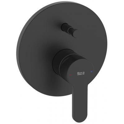 Roca l20 bateria wannowo-prysznicowa podtynkowa czarna A5A069HNB0