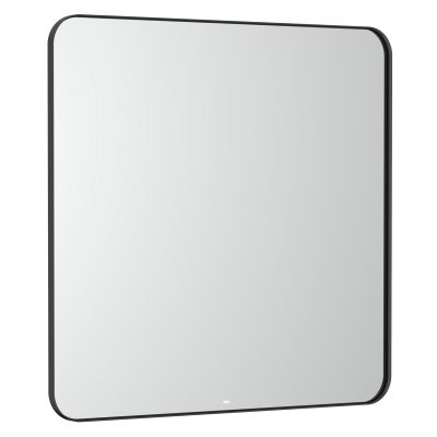 Roca Luna lustro 80x80 cm kwadratowe z oświetleniem czarny A812422000