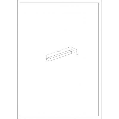 Roca Kwadro uchwyt meblowy czarny mat A817029485