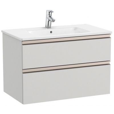 Roca Gap-N zestaw łazienkowy Unik 80,5 cm umywalka z szafką szary mat A851478447