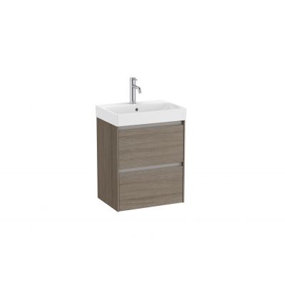 Roca Ona umywalka z szafką 50 cm brązową A851682511