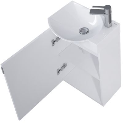 Roca Ravell umywalka z szafką 45,2 cm biały połysk A852448806