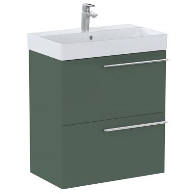 Roca Ella szafka 58,5x34,6x63,5 cm podumywalkowa wisząca zielony mat A857778534
