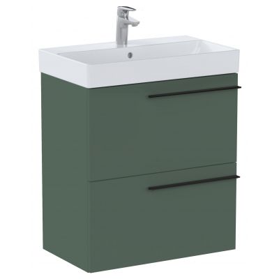 Roca Ella szafka 58,5x34,6x63,5 cm podumywalkowa wisząca zielony mat A857778534