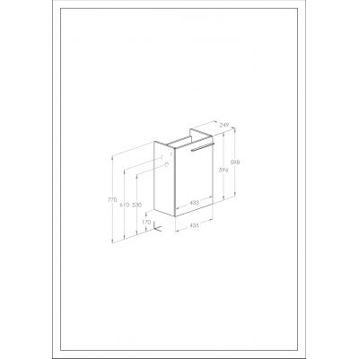 Roca Ella szafka 43,5x24,9x59,8 cm podumywalkowa wisząca zielony mat A857779534