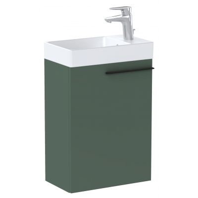 Roca Ella szafka 43,5x24,9x59,8 cm podumywalkowa wisząca zielony mat A857779534