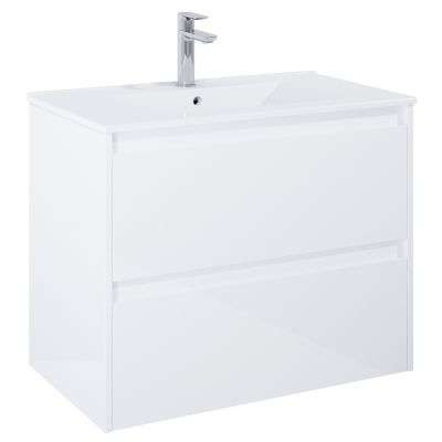 Roca Claudia szafka 80x45,6x63,5 cm podumywalkowa wisząca biały połysk A857795806