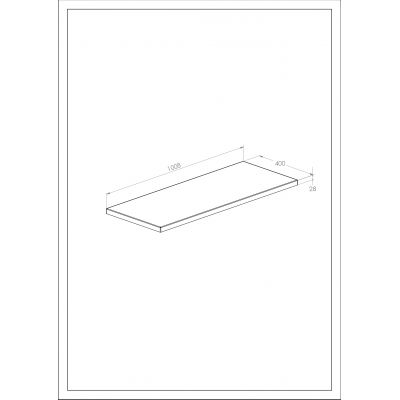 Roca Kwadro blat 100,8x40 cm orzech A857965579
