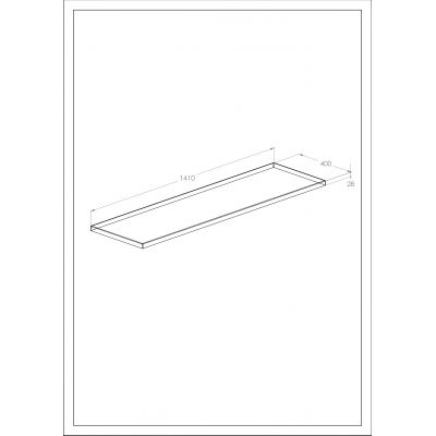 Roca Kwadro blat 161x40 cm orzech A857968579