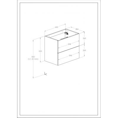 Roca Kwadro szafka 60x38,4x53 cm podumywalkowa wisząca antracyt połysk A857969153