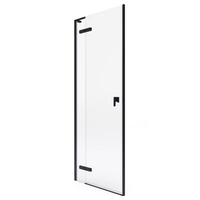 Roca Metropolis-N drzwi prysznicowe 130 cm uchylne czarny mat/szkło przezroczyste AMP0813016M