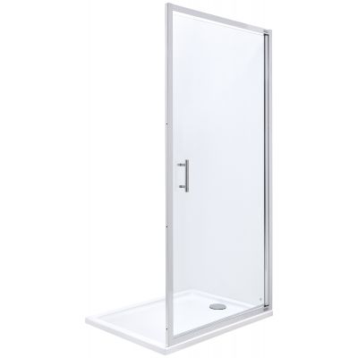 Roca Town-N drzwi prysznicowe 80 cm chrom/szkło przezroczyste AMP2708012M