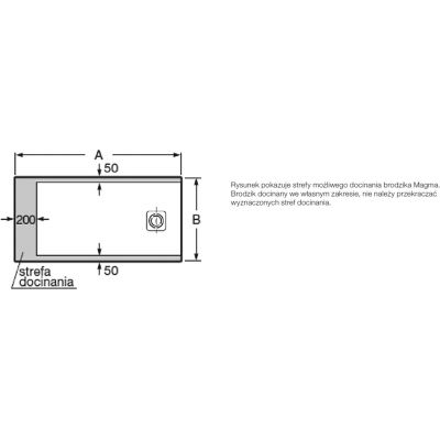 Roca Magma brodzik prostokątny 120x90 cm kompozyt Stonex beżowy APE014B038403650