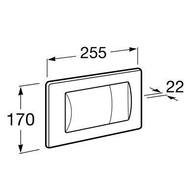 Roca Active przycisk spłukujący do WC 62B czarny mat A8901160B6