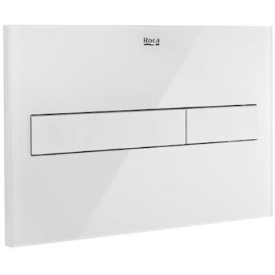 Outlet - Roca PL7 przycisk spłukujący biały mat/szkło A890188309