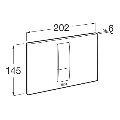 Roca PS przycisk spłukujący do WC chrom błyszczący A890221301