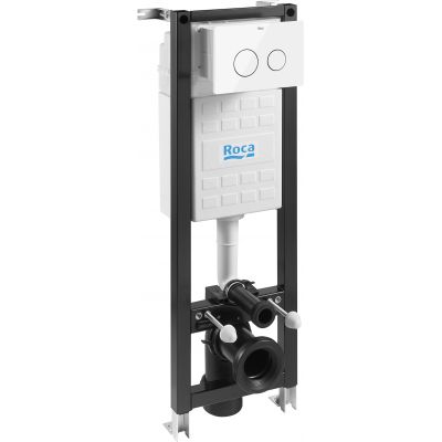 Roca Eco stelaż podtynkowy do WC SET K02 z przyciskiem Round biały połysk A89P20T010