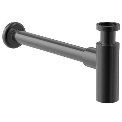 Roca Aqua półsyfon umywalkowy butelkowy czarny A5064070NM