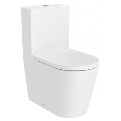 Roca Inspira miska WC stojąca kompakt Rimless biały mat A342526620