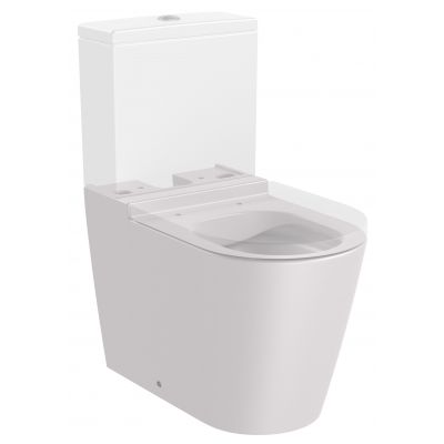 Roca Inspira miska WC stojąca kompakt Rimless perłowa A342526630