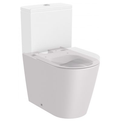 Roca Inspira miska WC stojąca kompakt Rimless perłowa A342529630