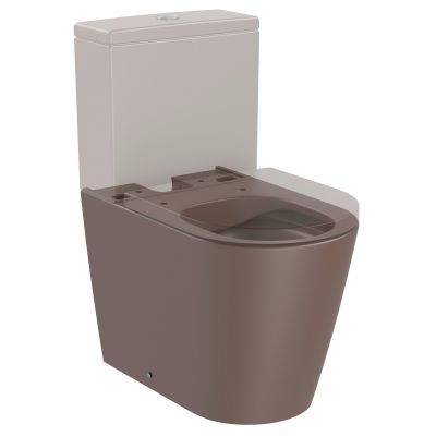 Roca Inspira miska WC stojąca kompakt Rimless cafe A342529660
