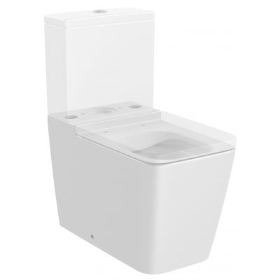 Roca Inspira miska WC stojąca kompakt Rimless biały mat A342536620