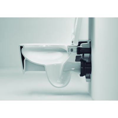 Zestaw Roca Gap Square miska WC wisząca Rimless z deską wolnoopadającą biała (A34647L000, A80148200U)