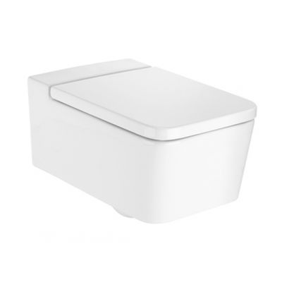 Roca Inspira Square miska WC wisząca Rimless MaxiClean biała A34653700M