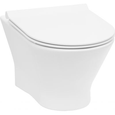 Zestaw miska WC wisząca Rimless z deską wolnoopadającą Roca Nexo (A34664L000, A801330N04)