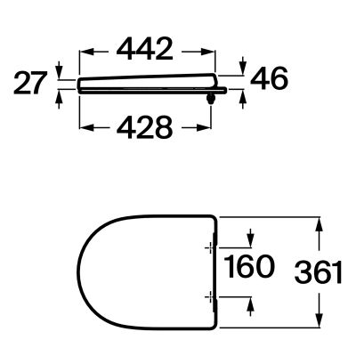 Roca Optica deska sedesowa wolnoopadająca biała A801F72001