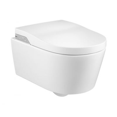 Roca Inspira In-Wash zestaw miska WC wisząca Rimless z deską myjącą biały A803060001