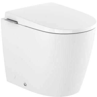 Roca Avant miska WC z deską wolnoopadającą stojąca bez kołnierza ze spłukiwaniem wirowym biały połysk A80336MS00