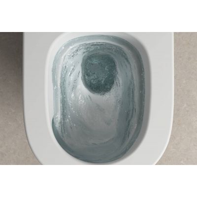 Roca Avant miska WC z deską wolnoopadającą stojąca bez kołnierza ze spłukiwaniem wirowym biały połysk A80336MS0W