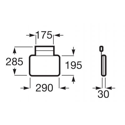 Roca Tura zagłówek wannowy szary A248674000