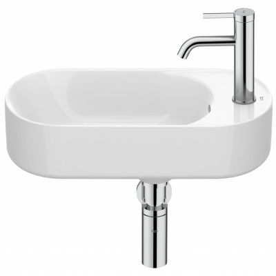 Roca Meridian umywalka 50x27,5 cm prostokątna ścienna biała A327740000