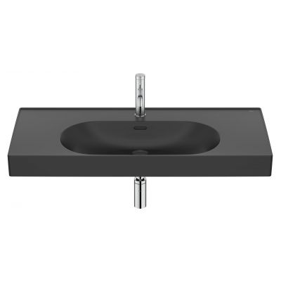 Roca Meridian umywalka 100x46 cm prostokątna ścienna-meblowa czarna A327746080