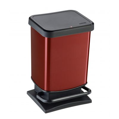 Rotho Paso IML pojemnik na odpady 20 l z pedałem czerwony metalizowany 1754011008