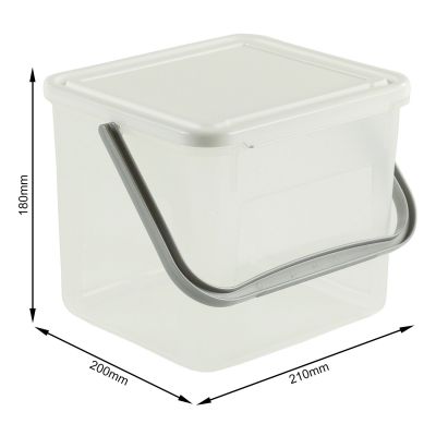Rotho Basic pojemnik na proszek lub detergenty 4,5 l 3 kg biały/transparentny 1770201100RP