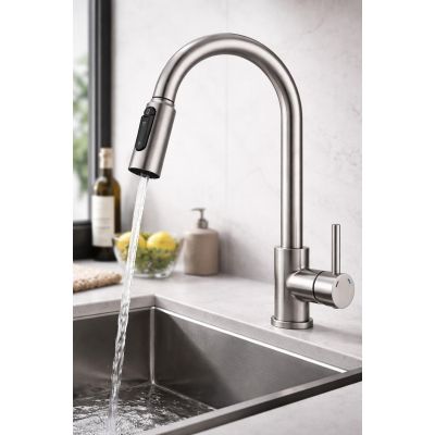 Ruvetti Camellia bateria kuchenna do filtra wody stojąca stal 1004BS