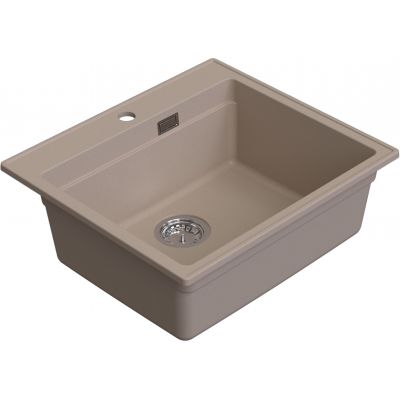 Ruvetti Absol 60 zlewozmywak granitowy 56x50 cm beżowy 3001AB_BE60_W