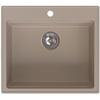 Ruvetti Absol 60 zlewozmywak granitowy 56x50 cm beżowy 3001AB_BE60_W