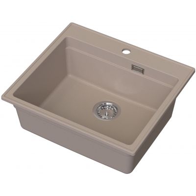 Ruvetti Absol 60 zlewozmywak granitowy 56x50 cm beżowy 3001AB_BE60_W
