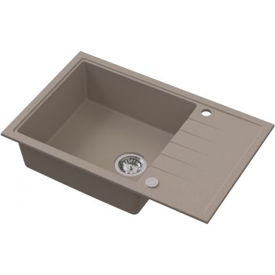 Ruvetti Axel 160 XL zlewozmywak granitowy 78x50 cm beżowy 3001AX_BE160XL_W