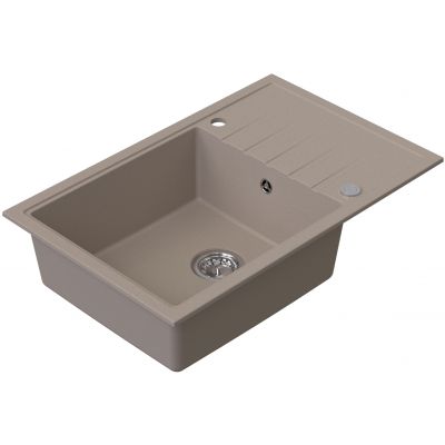 Ruvetti Axel 160 XL zlewozmywak granitowy 78x50 cm beżowy 3001AX_BE160XL_W